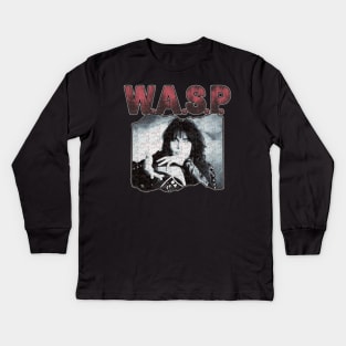 WASP//Band//Bootleg Kids Long Sleeve T-Shirt